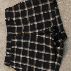 Gap Wool Plaid Trouser Shorts Size 0